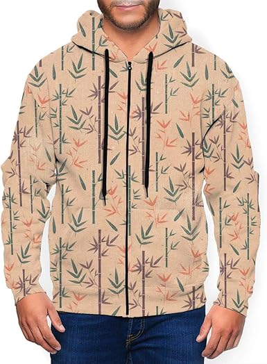 bamboo zip up hoodie
