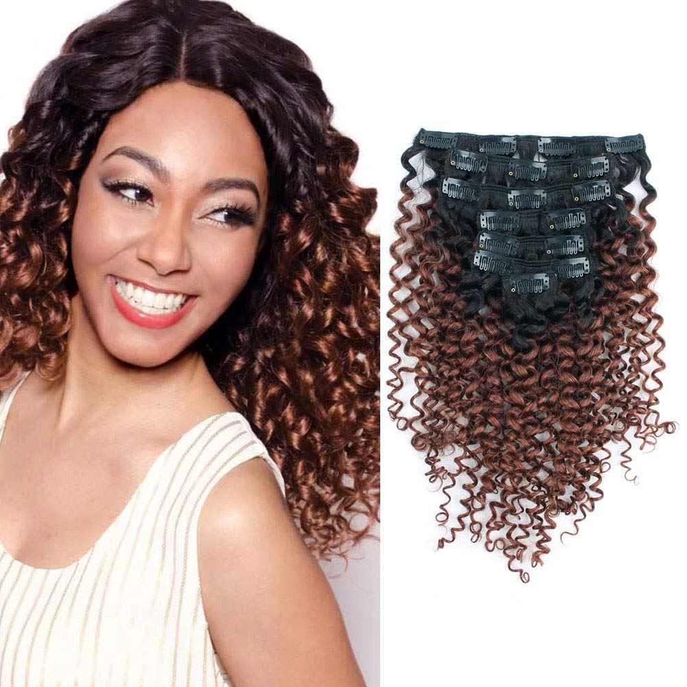 Amazon Com Lovrio 9a Grade 3a 3b Afro Jerry Curl Clip In Hair