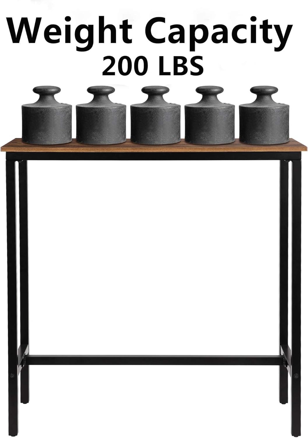 KOZYSPHERE 39.5” Pub Bar Table with Metal Frame, Pub Height Table Bistro Table Mini-Buffet Table Stand Desk Entry Way Table for Dining Room,Living Room (Indoor USE ONLY): Kitchen & Dining