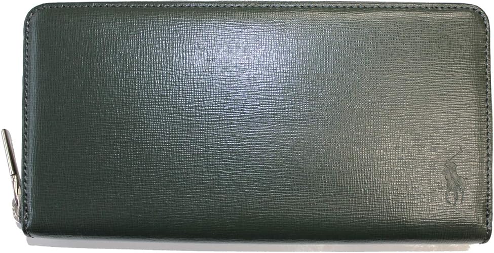 Amazon ポロ ラルフ ラルフローレン Polo Ralph Lauren メンズ財布 ラウンドファスナー 長財布 P 10orin グリーン Polo Ralph Lauren ポロラルフローレン 財布