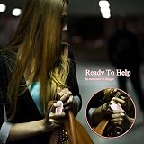 Hion Safe Personal Alarm for Women Pink 130dB Rechargeable LED Light view 7