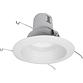 NICOR Lighting 5 inch White Recessed Baffle Trim (15511)