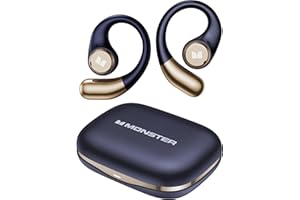 Monster Open Ear AC336 Headphones, Bluetooth 6.0 Wireless Earbuds with Stereo Sound, ENC Clear Call, 21H Playtime, Type-C Cha