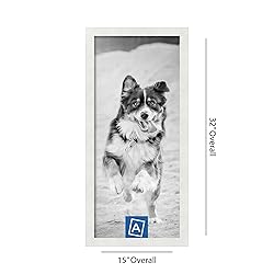 ArtToFrames 13x30 Inch White Picture Frame, This