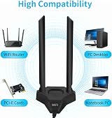 Nelawya Dual Band 8dBi WiFi Antenna RP-SMA 2.4/5.8GHz Magnetic Base view 6