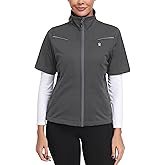 Little Donkey Andy Women's Short Sleeve Jacket Windproof Lightweight Vest for Golf Hiking Running
