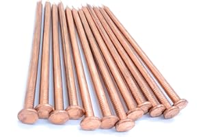 DUBBS HARDWARE 5 Inch HUUUGE Nails, Pack of 12 Copper Nails, Thick Premium Quality Nails Made in USA