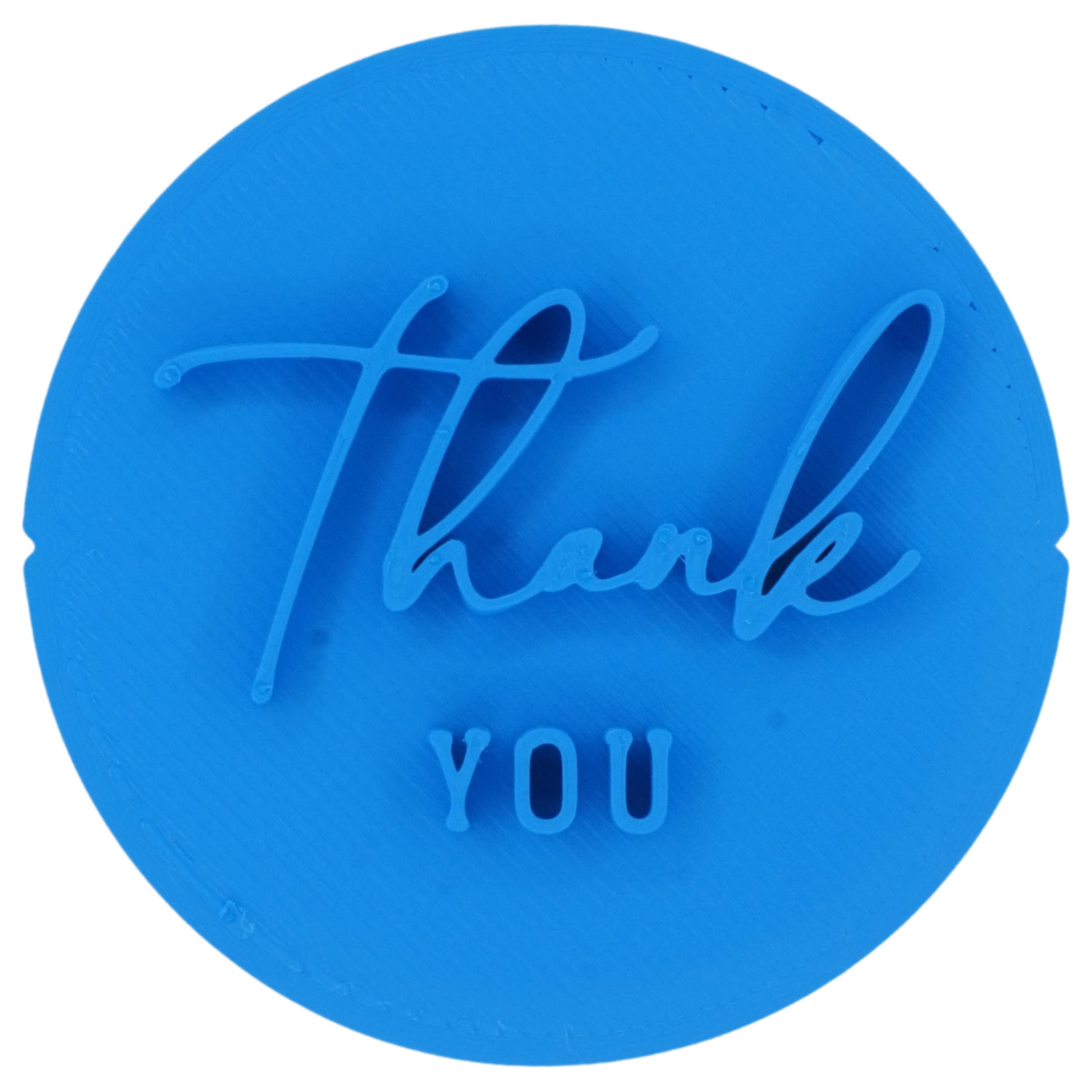 Thank You Cookie Stamp Fondant Embosser 6cm (2.36 inches) Made in The UK for Baking, Cooking, Fondant, Icing, Cupcake, Cookie, Cake, Biscuits, Decoration