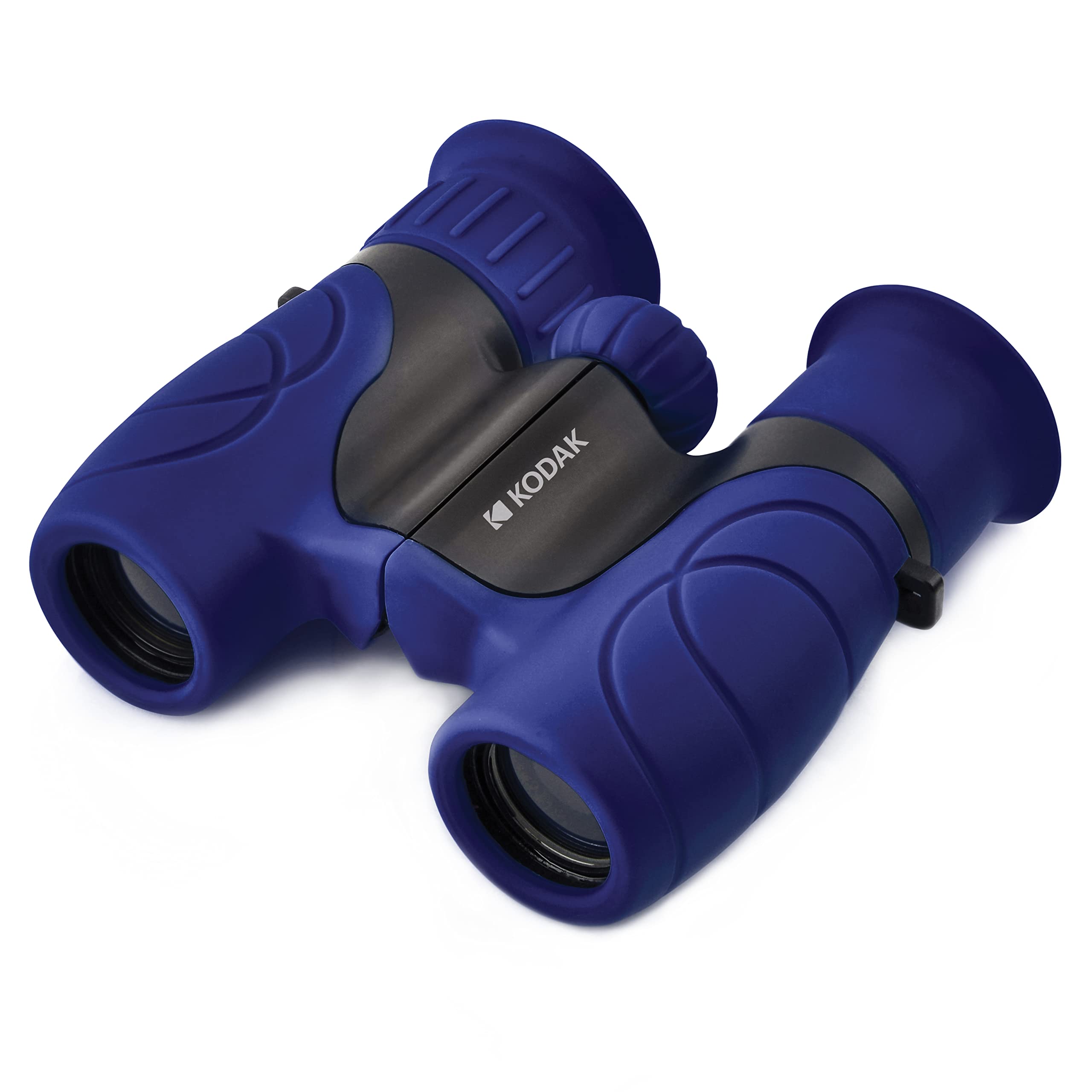 KODAK BCS100 Kids Binoculars 8x, Compact and Ergonomic Binoculars, Soft Rubber, Strap and Carrying Case Included - Blue, Ideal for Boys and Girls 3 to 12 Years, Outdoor Games and Observation