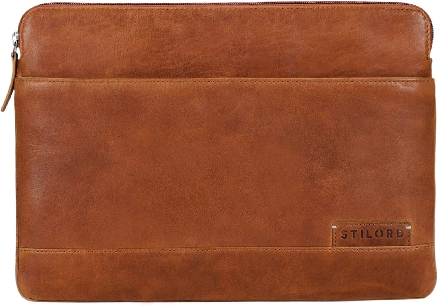 STILORD "Robb" Vintage Leather Laptop Bag for 13.3 inch MacBooks / 14 inch Tablets/for 12.9 inch iPads/Case Cover Organizer Genuine Cowhide Colour:Ochre - Image 3