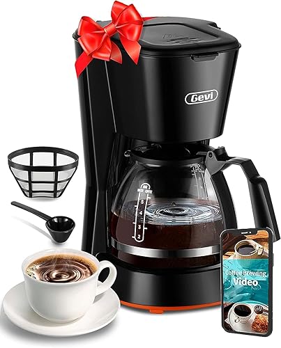 Gevi 5 Cups Small Coffee Maker, Compact Coffee Machine with Reusable  Filter, Warming Plate and Coffee Pot for Home and Office (GECMI425-U) in  Saudi Arabia | Whizz Coffee Machines
