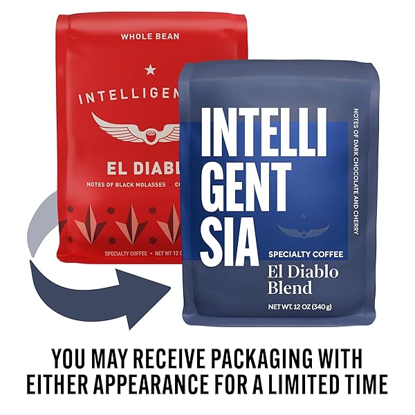 INTELLIGENTSIA COFFEE, MEDIUM ROAST WHOLE BEAN COFFEE – EL DIABLO BLEND 12 OUNCE BAG