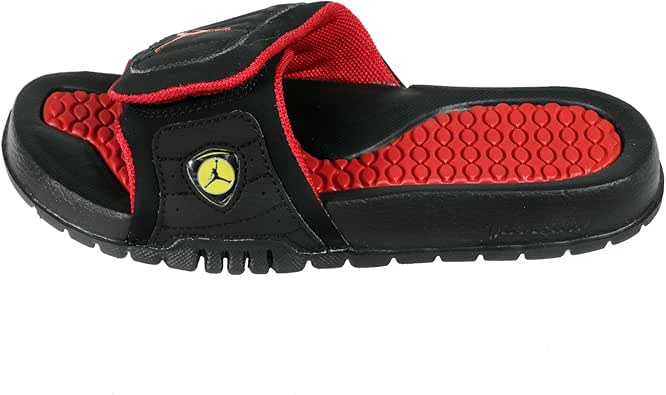Amazon.com | Air Jordan Boys Jordan Hydro Xiv Black / Red 7 Sandals & Clogs Big Boys 654981-015 