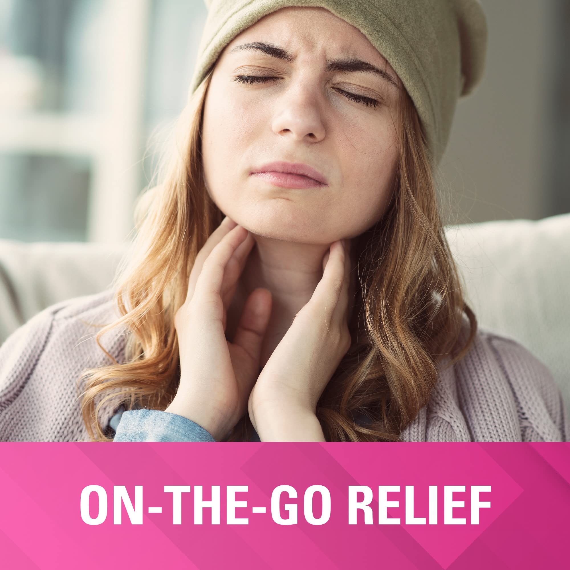 Chloraseptic Total Sore Throat + Cough Lozenges, Wild Cherry, 15 Count, 1 Pack