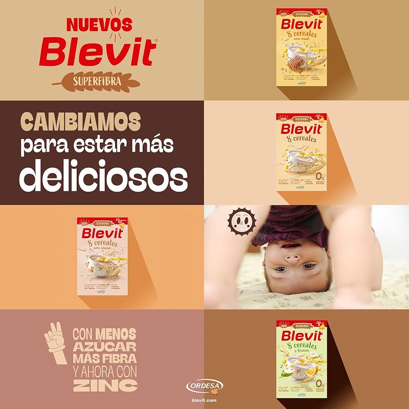 Superfibra 8 Cereais | 500g | Papas para bebés a partir dos 5 meses com vitaminas, minerais e fibra — foto 4 de 8