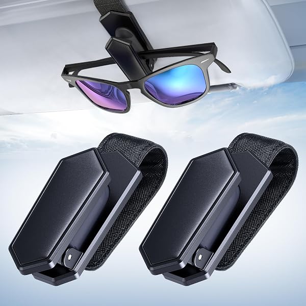 Poche De Rangement Voiture En Cuir Synthétique - Auto-Adhésif, Pour Lunettes, Téléphone, Cartes - Universel Berline/SUV