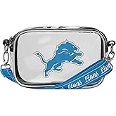 FOCO NFL Womens NFL Team Logo Stripe Clear Crossbody Bag