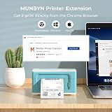 MUNBYN Thermal Label Printer 4x6 USB Shipping Address Postage Small Business view 5