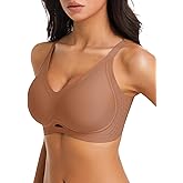 Aubrasen Wireless Jelly Bras for Women No Underwire Push Up Bralette Breathable Soft Comfortable T-Shirt Bra Everyday Wear