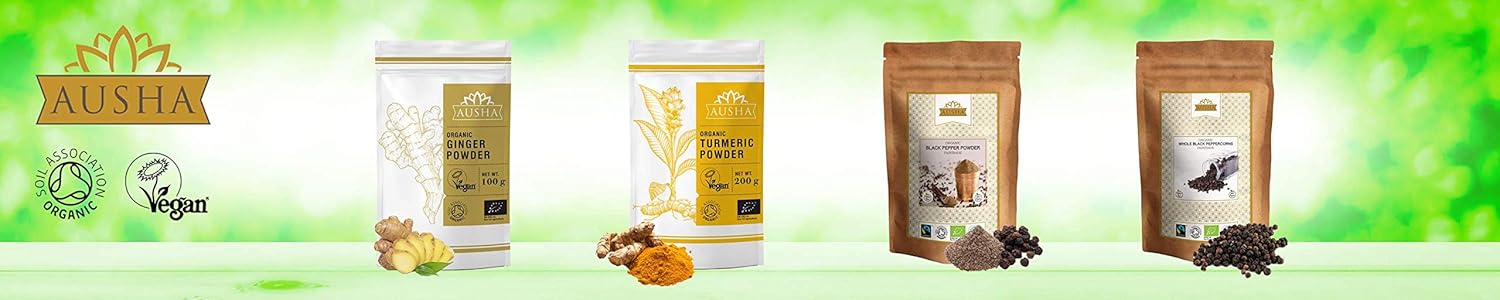 Ausha Organic Turmeric Powder 1kg, UK Certified Organic by Soil Association -1* Great Taste Award 2023, Use in Cooking - Image 5