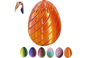 Twisty Fidget Egg, 3D Printed Slippery Egg Fidget, Easter Egg Toys for Adults and Kids, Easter Basket Stuffers, Unique Easter