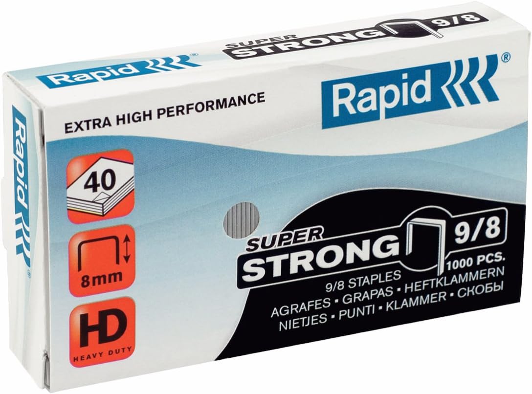 Rapid 9/24 Super Strong Staples for HD9 Stapler Office