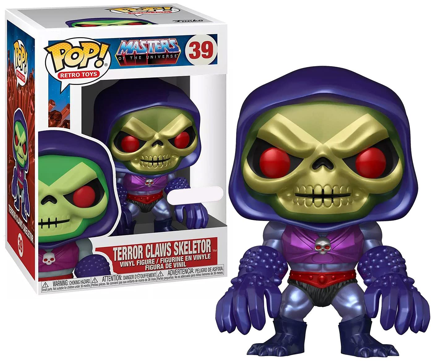 Funko POP! Vinyl: Masters Of the Universe - Skeletor With Terror Claws - Metallic - Masters Of the Universe - Collectable Vinyl Figure - Gift Idea - Official Merchandise - Toys for Kids & Adults