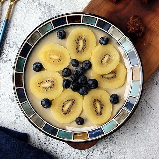 BaoKangShop Platos para microondas Plato de cerámica Plato de ...