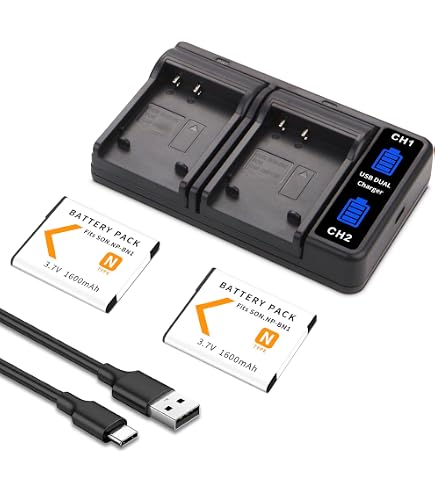 Amazon.com : Micro USB Battery Charger for Sony Cyber-Shot DSC