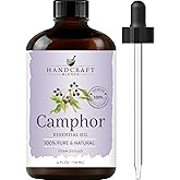Handcraft Blends Camphor Essential Oil - Huge 4 Fl Oz | 100% Pure &amp; Natural, Steam Distilled, Premium Grade for Diffuser, Aromatherapy, Skin, Massage, Candle &amp; Soap Making Fragrance