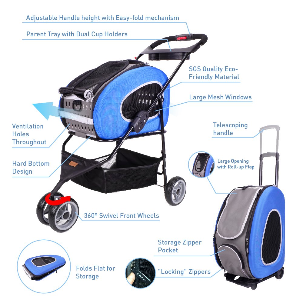 baby stroller with dog carrier