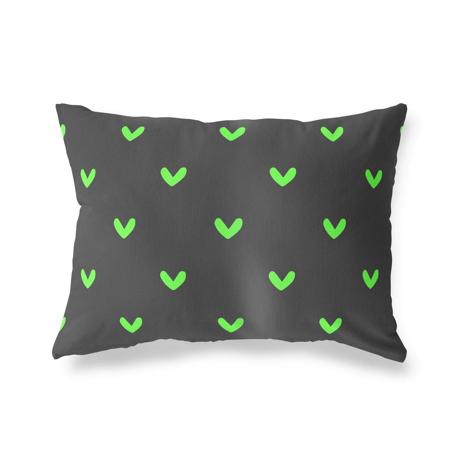 BonaMaison Decorative Cushion Cover, Neon Green Fume Throw Pillow Covers, Home Decorative Pillowcases for Livingroom, Sofa, Bedroom, Size: 45X60 Cm - Designed and Manufactured in Turkey