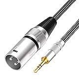 Tisino 3.5mm to XLR Cable Unbalanced Mini Jack 1/8