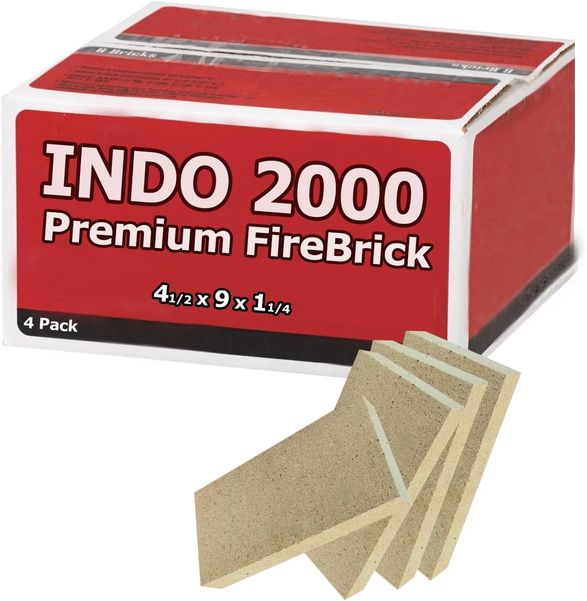 Amazon Com Buddingco Fire Brick Kit Of 4 Perfect For Fire Pits Pizza Ovens And Stoves Garden Outdoor