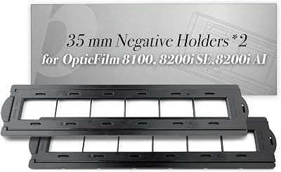 Plustek 2x 35mm Film Negative Holders for OpticFilm Series 72-83 (8100, 8200i,