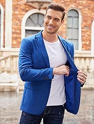 COOFANDY Mens Business Coat Regular Fit Blazer Suit