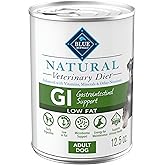 Blue Buffalo Natural Veterinary Diet GI Low Fat Gastrointestinal Support Wet Dog Food, Veterinarian's Prescription Required, Whitefish, 12.5-oz Can (Pack of 12)