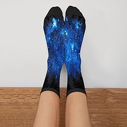 LUMANSITTER Misty Forest Galaxy Blue Novelty Fun