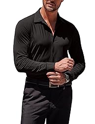 COOFANDY Men's Dress Shirts Long Sleeve Big and