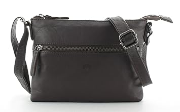 Prato Umhängetasche Damen Handtasche Dunkelbraun