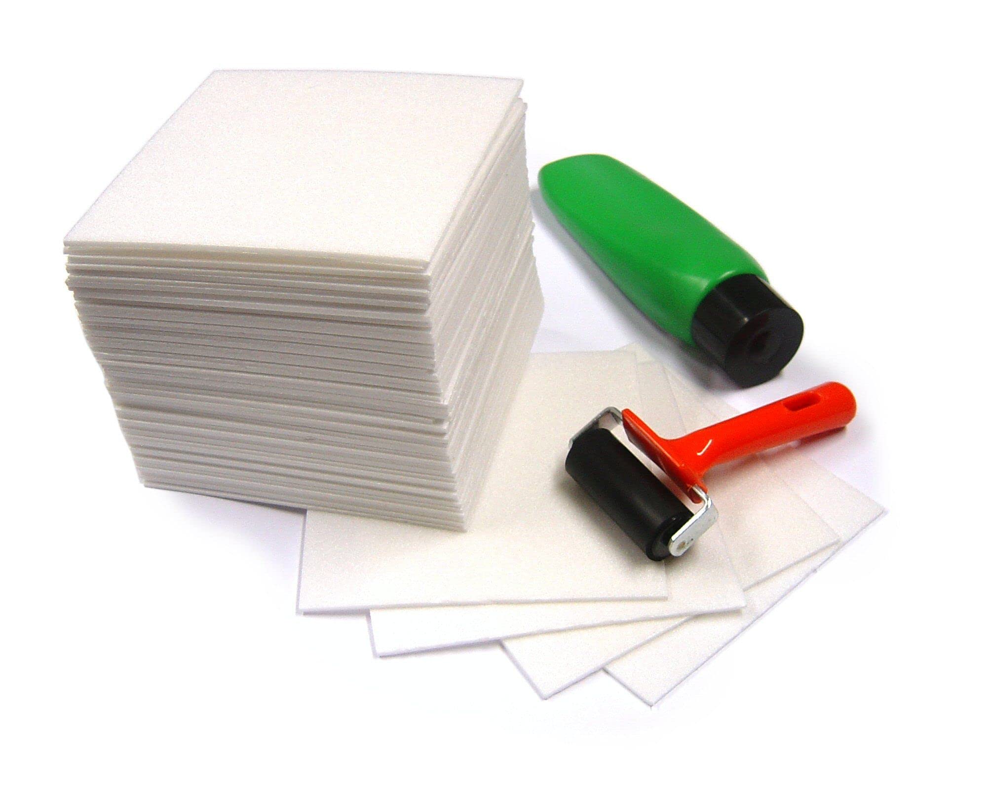 Major Brushes Safeprint Foam Sheets 16.5cm x 16.5cm Pack of 50