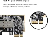 Oikabio 100Mbps PCIE X1 Fiber Optic Network Card SFP Adapter Desktop RT8106E view 4
