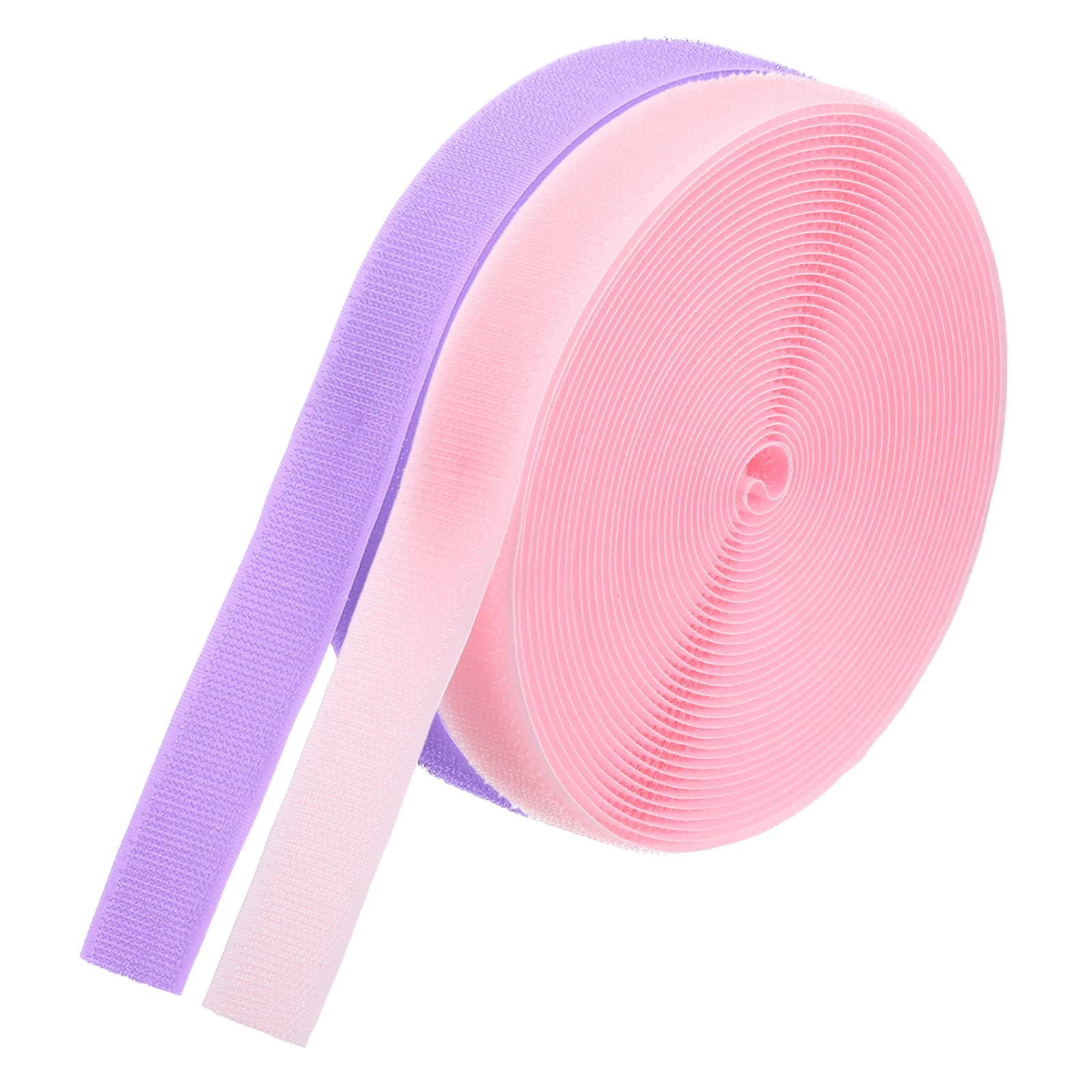 PATIKIL 26.25 Feet Carpet Marker Strips, 2 Rolls Nylon Carpet Strips Spots Hook Tape for Classroom Floor Decoration Teacher Education Social Distance, Purple/Pink