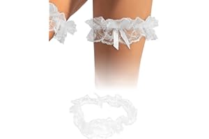 ohyeah Lace Wedding Garters for Bride Bridal Leg Rings Elastic Garters for Thigh with Bow Party Prom Lingerie