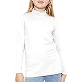 STRETCH IS COMFORT Youth Girl’s Oh So Soft Long Sleeve Mock Neck Top | 4-16