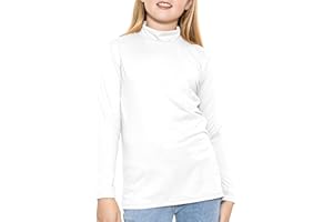 STRETCH IS COMFORT Youth Girl’s Oh So Soft Long Sleeve Mock Neck Top | 4-16