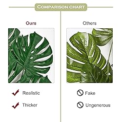 DILATATA 6 Pack Artificial Monstera Leaves with