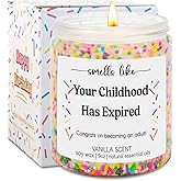 GSPY 18th Birthday Candles - 18th Birthday Gifts for Girls, Boys - Gifts for 18 Year Old Girl, Boy, Female - Funny Turning 18, Happy Bday Present for Daughter, Son, Granddaughter, Niece, Friend