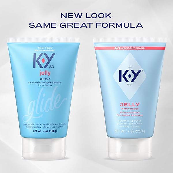 K-Y JELLY CLASSIC WATER-BASED PERSONAL LUBRICANT, WATER BASED LUBE HELPS RELIEVE DISCOMFORT, 7 FL OZ