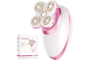 SAWKISM Electric Razors for Women Legs, Flawless Electric Shaver for Women, Rechargeable Waterproof Women's Bikini Trimmer for Arms Legs Underarms and Pubic Area (Pink)